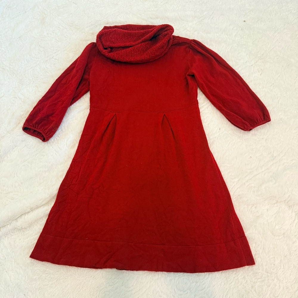 Alyx Red Casual Cowl Neck Dress